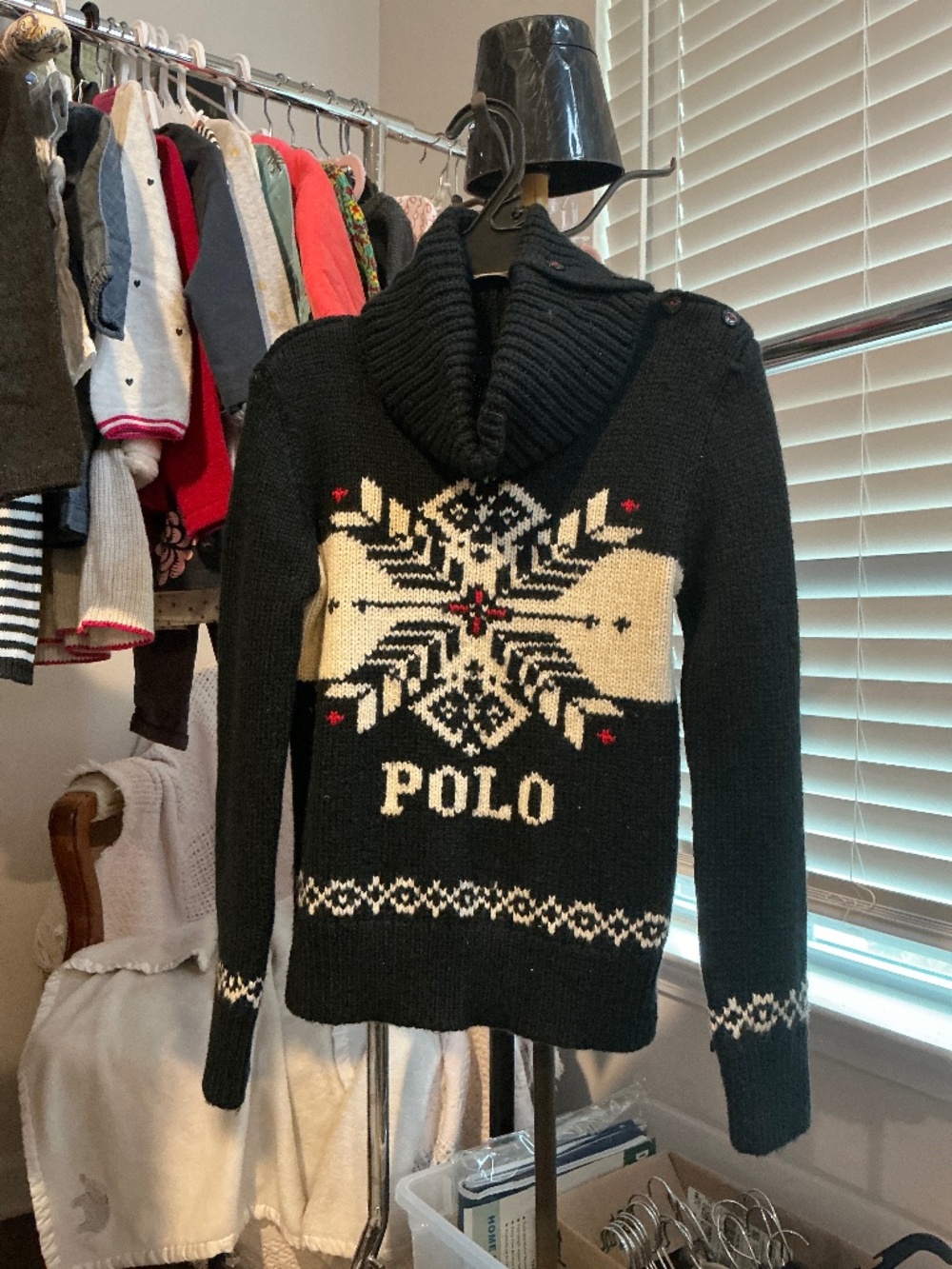 Polo Ralph Lauren side button turtleneck sweater